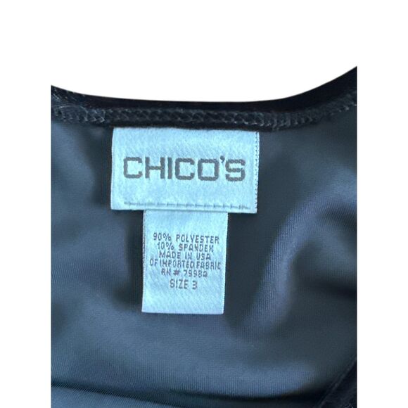 Chico’s Velvet Sleeveless Tank Top | Size 3 | Black | No Flaws - Picture 3 of 10